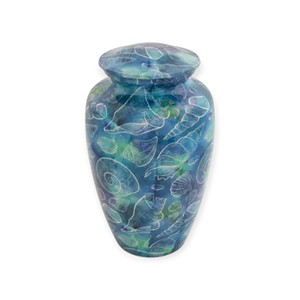 Urna Conmemorativa con Incrustaciones de Oro y Perlas, con Elegante Diseño de Mosaico, para Guardar Cenizas - Product Image 2
