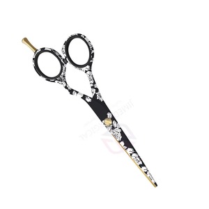 Tijeras de Peluquería Profesionales de Alta Calidad con Borde Afilado y Reposadactil Dorado |   Tijeras Profesionales para Peluquería, para Recortar y Peinar el Cabello - Product Image 4
