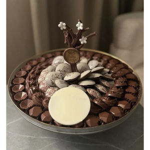 Fantástico diseño para decoración del hogar, mesa, Chocolate cuenco para servir, soporte para postres, venta al por mayor, cuenco redondo de Metal Premium para Chocolate - Product Image 1