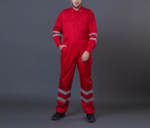 OEM โลโก้ที่กําหนดเองน้ํามันแก๊สเครื่องแบบดับเพลิงชุดกันไฟ Coverall สะท้อนแสงสารหน่วงไฟชุดความปลอดภัย - Product Image 2