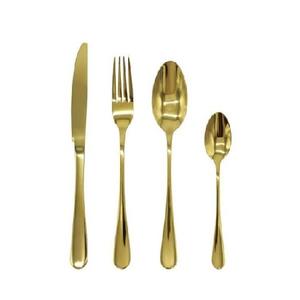 Juego de cubiertos Cuchara dorada de acero inoxidable Utensilio de restaurante Cubiertos de boda - Product Image 5