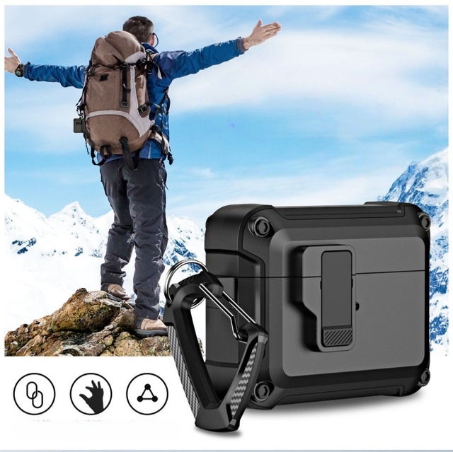 Armor Shock Proof Earphone Cases for Men Drop Shell for AirPods 4 3 Case Cover Automatic Lock Earpod for Apple AirPods Pro  3 2