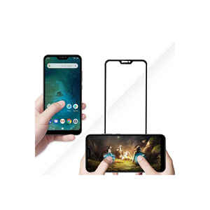 Protection d'écran en céramique Netzy Premium pour Xiaomi Mi 8 Lite, couverture intégrale en noir avec dureté 9H, fonction anti-espion et anti-choc - Product Image 3