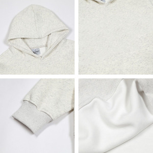 Sudadera con capucha bordada de peso pesado 350 Gsm de gran tamaño, sudaderas con capucha de algodón de rizo francés, logotipo bordado impreso Unisex en blanco, diseño personalizado - Product Image 5