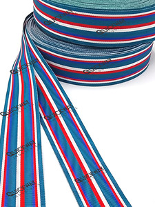 Médaille de cérémonie personnalisée et rubans moirés en sangle de polyester tissée pour les récompenses, les vêtements et les accessoires décoratifs - Product Image 1