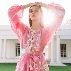 Vestido Maxi Boho Vintage Personalizado de Alta Calidad para Mujer, con Mangas Largas, Bordado de Encaje y Volantes, para Vacaciones en la Playa - Product Image 6