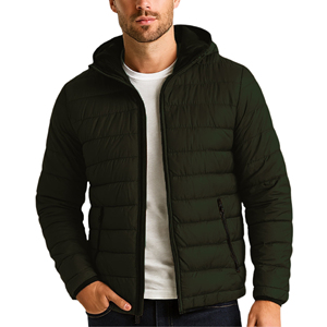 Chaqueta de invierno con cuello levantado para exteriores para hombre, cortavientos impermeable transpirable, cierre de cremallera con logotipo personalizado, informal - Product Image 5