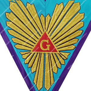 REGALIA MAÇONNIQUE COLLIER DE MAÎTRE DE MEMPHIS MISRAIM RITE - Product Image 2