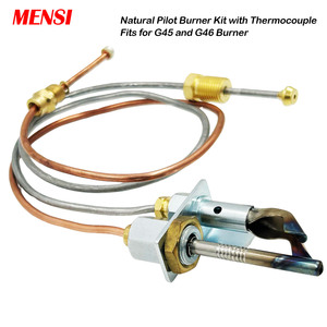 Natural <strong>Gas</strong> Pilot Burner Assembly Replace Real Fire Model G5 G6 Burner Parts for <strong>Fireplace</strong> with <strong>Thermocouple</strong> - Product Image 2