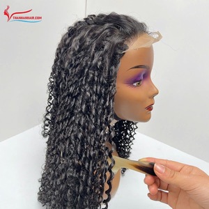 Perruque bouclée Pixie! Cheveux vietnamiens avec fermeture 5x5 perruque bouclée Extensions de cheveux de haute qualité sans perte prêt à expédier - Product Image 2
