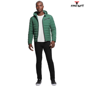 Vente en gros 2024 Streetwear d'hiver Vestes bouffantes à col montant pour hommes en toile avec rembourrage en nylon Vêtements d'hiver à vendre - Product Image 2