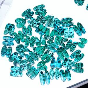 Lote a granel de cabujón de cuarzo y malaquita de crisocola Natural de alta calidad, piedras preciosas sueltas para la fabricación de joyas - Product Image 6