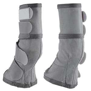 Botas protector de equitación botas de tendón de caballo ajustables con forro de neopreno de material sintético exterior en el interior - Product Image 1