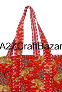 Bolsos de Mano Ecológicos Estilo Bohemio Indio, Bolsos de Mano de Algodón Hechos a Mano con Asas Largas Acolchadas para Mujer - Product Image 2