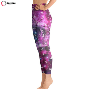 Pantalons de sport taille haute personnalisés, leggings et vêtements de sport pour femmes, vêtements de yoga par Inspire Apparel - Product Image 3