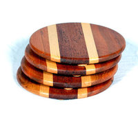 Sous-verres en bois naturel personnalisés en chêne, hêtre, acacia, noyer, écologiques, variés, vierges et unis, pour tasses à café, thé et pots à boisson, vente en gros
