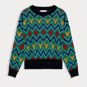 Vente en gros sur mesure 100% coton pull femme imprimé graphique brodé logo pull dames pull ras du cou - Product Image 5