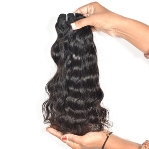100% Extensions de cheveux humains vietnamiens naturels ondulés alignés sur des cuticules vierges brutes sans traitement chimique - Product Image 3