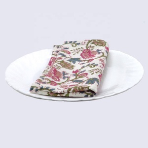 Ấn Độ surajmukhi Canary mở tay khối in bông vải bảng Khăn ăn thêu để bán với giá thấp nhất - Product Image 3