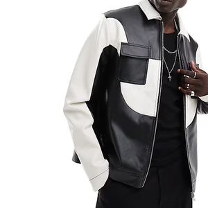 แจ็กเก็ตหนังหนาหนาแบบลำลองสำหรับฤดูหนาว - Product Image 3