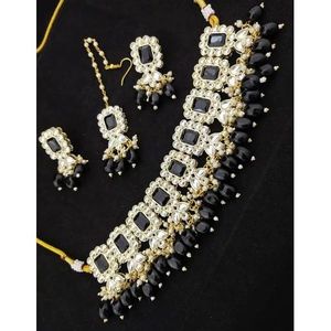 Elegante Kundan Gargantilla Collar Set Producto de joyería fina - Product Image 6