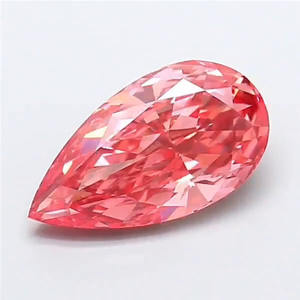 เพชรทรงลูกแพร์สีชมพูสดใส 3.02 กะรัต ผลิตในห้องปฏิบัติการ ความสะอาดระดับ VS2  แบบ CVD  เพชรเม็ดเดี่ยว  ได้รับการรับรองจาก IGI สำหรับทำเครื่องประดับตามสั่ง - Product Image 1