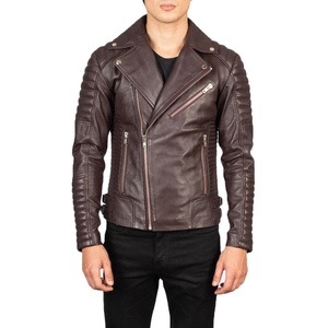 Chaqueta de cuero ajustada a la moda para hombre de alta calidad 2025, ropa larga transpirable de talla XS de Color clásico único - Product Image 1