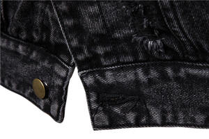 Chaquetas Vaqueras Vintage de Invierno para Hombre, Transpirables, Talla Grande, 100% Poliéster, Diseño Frontal Personalizable, Cuello Alto, Estilo Urbano - Product Image 3