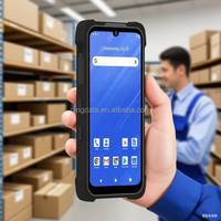 PDA robuste 5,5 pouces Android 13 IP68 avec scanner de codes-barres 1D 2D QR NFC RFID, 4 Go + 64 Go, industriel, 4G WiFi, portable, pour la logistique et la vente au détail