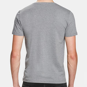 Camiseta Lisa de Fábrica, Color Sólido, para Hombre y Mujer, Precio Favorable, Algodón de Secado Rápido, Camisetas Grises - Product Image 3