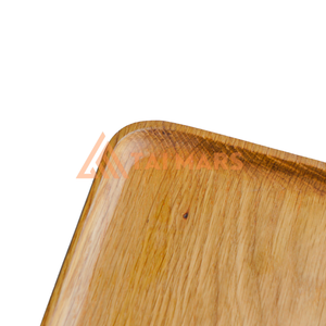 Eco-Friendly Bamboo Portable Storage Tray <b>Set</b> <b>Square</b> Wood Coffee <b>Plate</b> for Home Hotel Restaurant Kitchen Use - Product Image 5