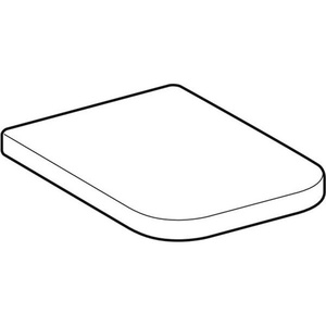 Siège de toilette d'angle Geberit RENOVA PLAN avec mécanisme de fermeture douce, montage inférieur, blanc - Product Image 6