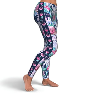 Leggings de yoga respirants et légers à taille élastique offrant un confort et un style ultimes pour les modes de vie actifs - Product Image 3