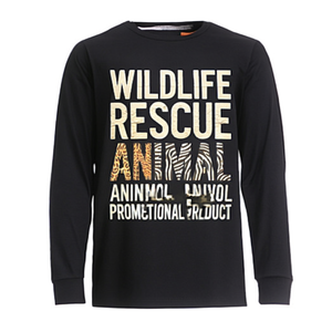 Maglietta a Maniche Lunghe per Soccorso Faunistico con Stampa Leopardo e Zebra, Prodotto Promozionale per Controllo Animali - Product Image 2