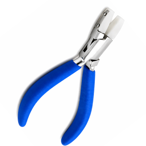 Professional Nylon Jaw Pliers Flat Nose Jewelry Tool Scratch Free <b>Wire</b> Work <b>Craft</b> Pliers Ergonomic Blue Grip - Product Image 3