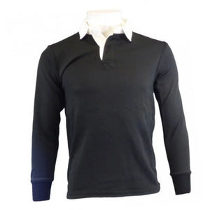 Maillot de rugby accrocheur à larges rayures nom d'équipe personnalisé coupe structurée tissu respirant de sophistication sportive pour une tenue toute la journée - Product Image 2