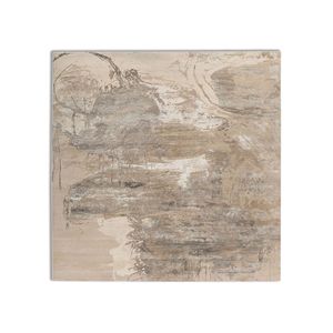 พรมไหมไผ่ผสมขนสัตว์ถักมือลายอิสระ คาวี ไอวอรี่ รุ่นเอสก-448 (Fr) รูปทรงสี่เหลี่ยมผืนผ้า เหมาะสำหรับตกแต่งบ้าน ห้องนั่งเล่น ทางเดิน - Product Image 1