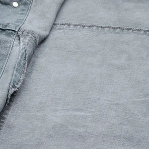 Veste en jean streetwear pour homme de haute qualité 2025, bleu délavé personnalisé avec des designs OEM, coupe-vent respirant pour l'hiver - Product Image 5