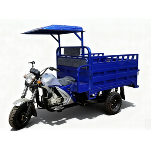 Motocicleta Triciclo de Tres Ruedas para Uso Agrícola con Toldo, Vehículo de 3 Ruedas de 150cc a Gasolina con Volquete - Product Image 3