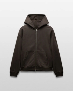 Sudadera con capucha para hombre de color liso y con cremallera - Product Image 1