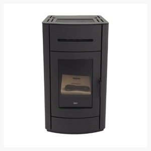 Poêle à granulés de bois moderne autoportant 8KW en acier avec télécommande pour chauffage intérieur de salon - Product Image 6