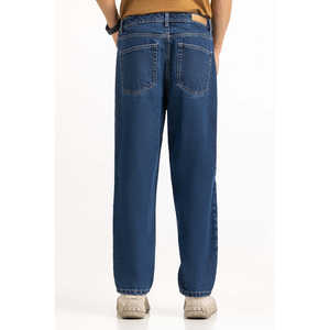 กางเกงยีนส์ทรงเรแลกซ์ฟิต วินเทจ สโตนวอช ผ้าเดนิมคอตตอน 100% เอวกลาง ลายเสือดาว ลายดอกไม้ ลายสัตว์ ย้อมสีพื้น ทอแบบถัก สำหรับฤดูหนาว - Product Image 1