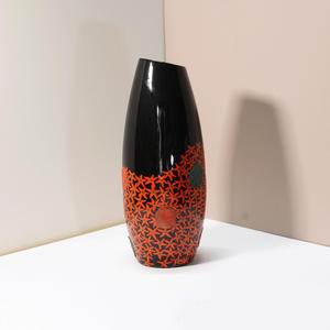 Jarrón de laca de arte pintado a mano jarrones lacados de excelente calidad mejor lacado al por mayor - Product Image 3