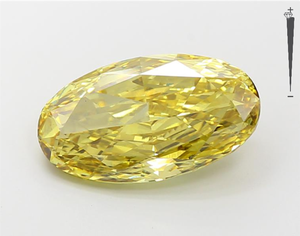 ผู้ผลิตเพชรอินเดียได้รับการรับรอง6CT 7ct สีเหลืองรูปไข่ตัดหลวมเพชรสีแฟนซีสำหรับการทำสร้อยคอ - Product Image 1