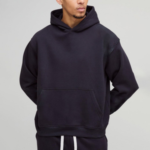 Sudadera con capucha de felpa francesa gruesa de algodón de alta calidad para hombre - Product Image 3