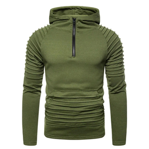 Sweat à capuche unisexe de haute qualité 350 g/m² personnalisé à manches longues, hiver, devant uni, lavé, respirant, homme, 100 % coton molletonné - Product Image 1