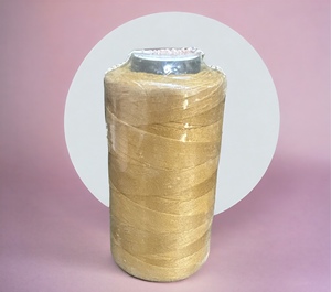 100% Cotton <b>Pro</b> Thread for Hair Extension Wig Making Bonded Nylon Sewing Weaving Combed Raw Pattern Yarn - Product Image 2