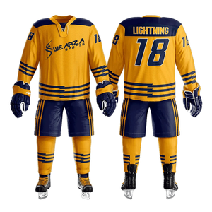 Vêtements de hockey sur glace de haute qualité pour hommes, ensemble d'uniformes de style au prix de gros à bas quantité minimale de commande, vêtements de sport - Product Image 4