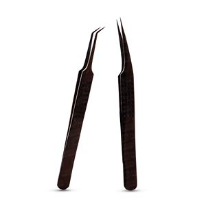 Pinzas para pestañas de diseño ligero y cómodo, puntas de cierre que recogen fácilmente pestañas gruesas y delgadas sin deformación - Product Image 1