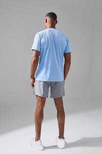 Camisetas para hombre con logotipo personalizado al por mayor 90% poliéster 10% elastano largo gimnasio entrenamiento ropa atlética patrón sólido camisetas atléticas baratas - Product Image 2